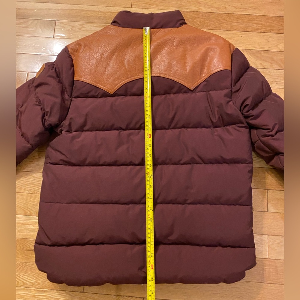 Penfield Down Jacket Maroon with Leather Yoke Men’s Medium very warm! Excellent! - Picture 8 of 9